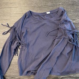 Wild Pearl (Free People) fringe sleeve pullover